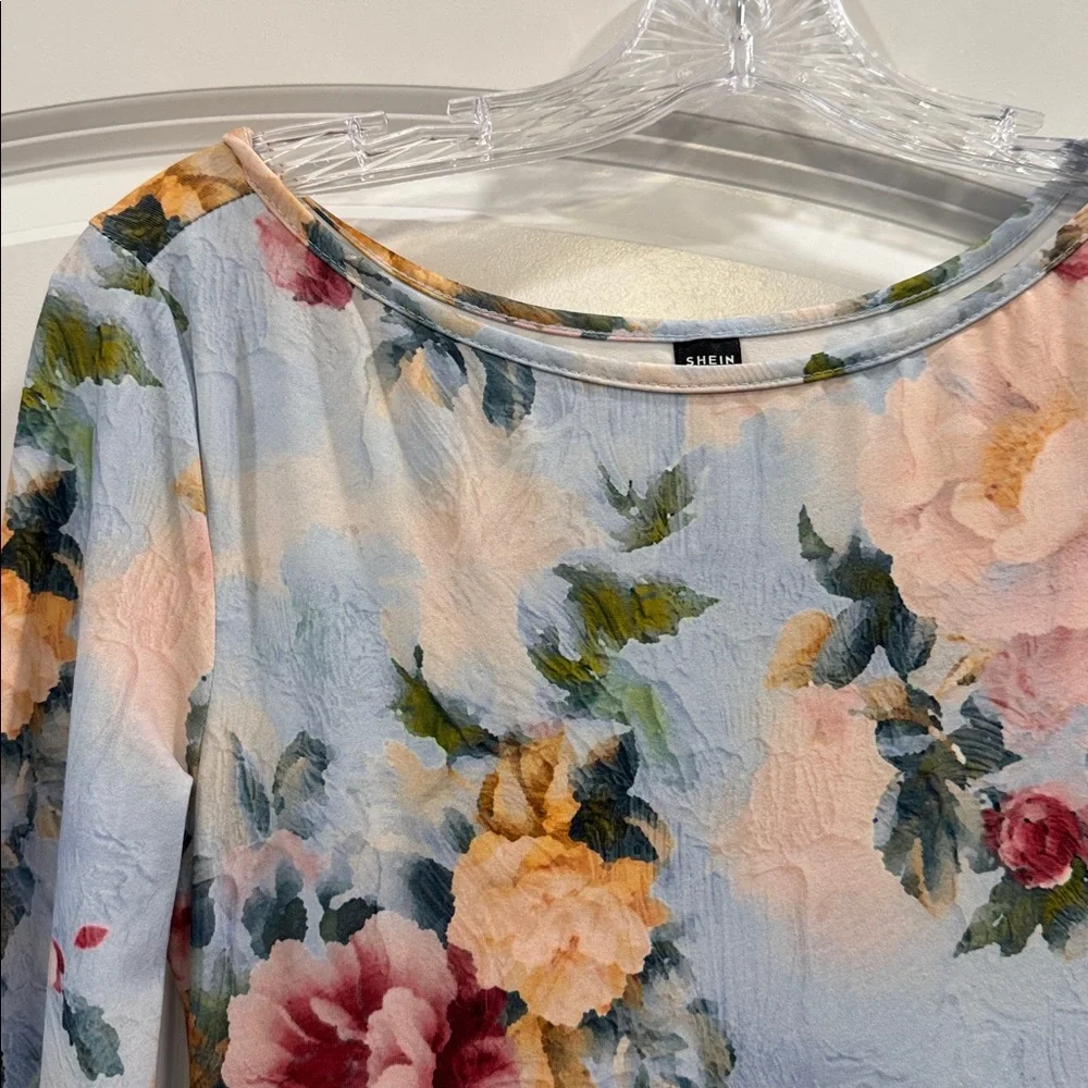 Floral Long Sleeve Maxi Dress - Picture 3 of 5